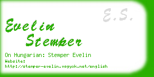 evelin stemper business card